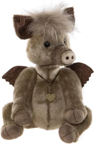 Charlie Bears - Hogwash |2024 Plush Collection, Monsterology, Flying Boar Teddy Bear, Handmade, Collectable, Fully Jointed