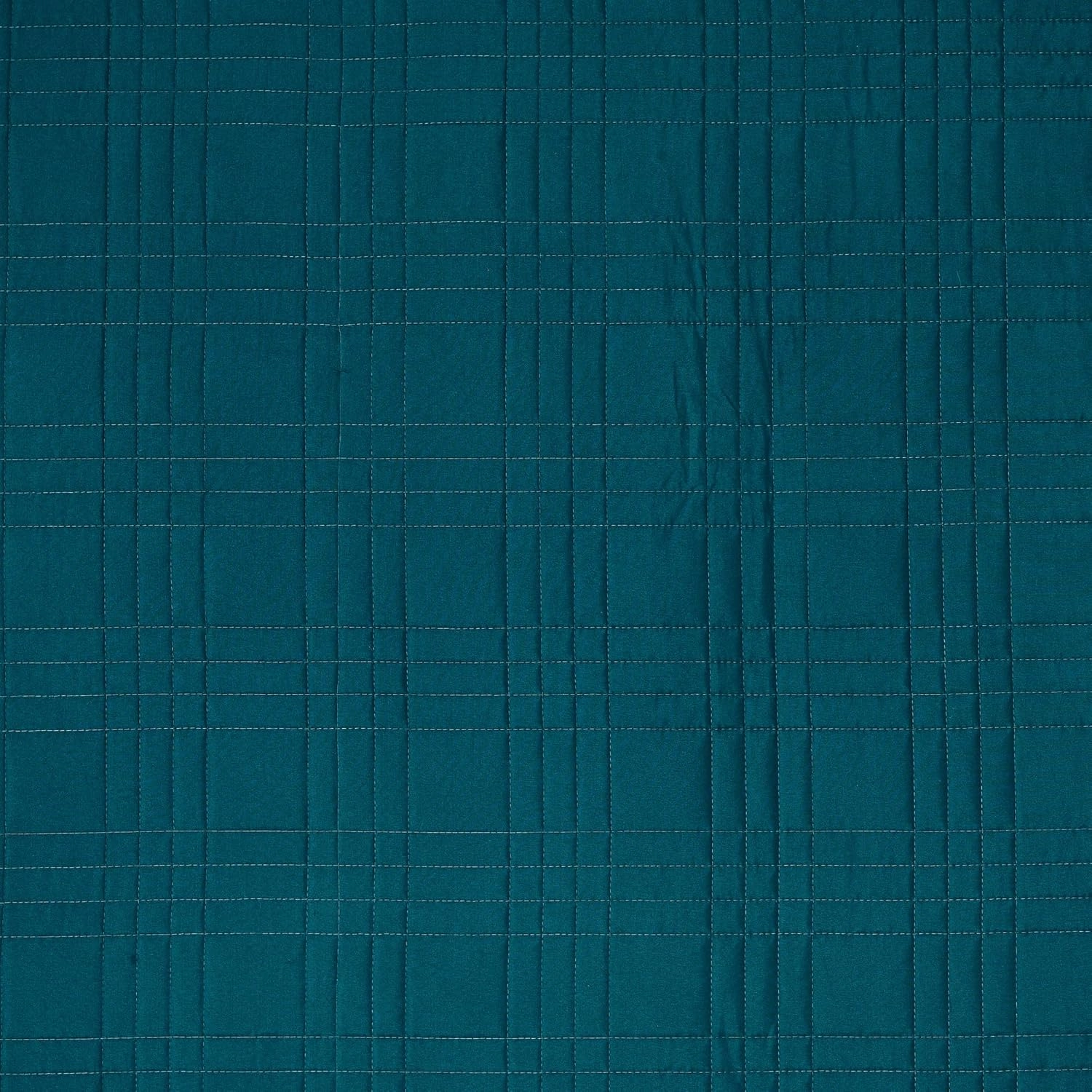 Chezmoi Collection Kingston Queen Size Bedspread Set, 3-Piece Teal Oversized Quilted Microfiber Lightweight Bedspread Coverlet (100"x106") for All Seasons
