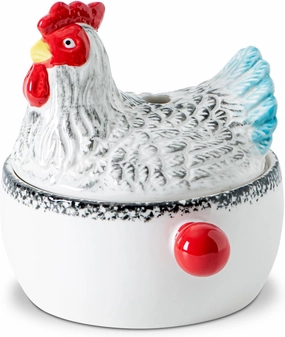 Chicken Shaped Ceramic Wave Microwave Cooker Hen Shaped Stone Wave Microwave Cooker Microwave Egg Cooker Multi-Functional Microwave Steamer & Pasta Cooker Casserole Saucepan Stew Cooker