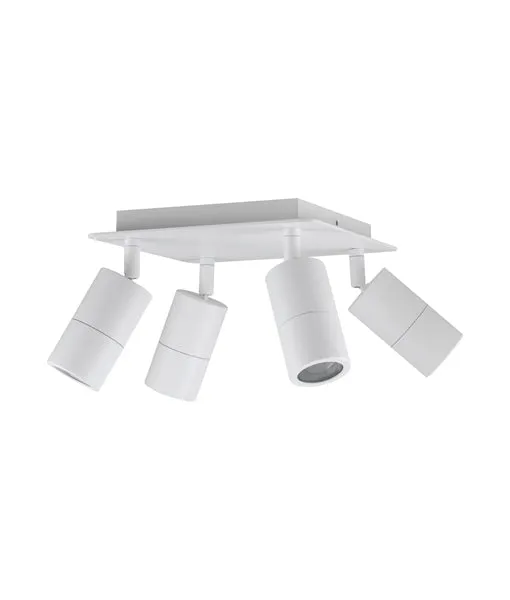 CLA Gu10 Exterior 4 Adjustable Head Square Plate Lights