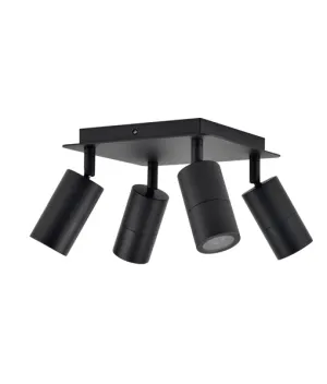 CLA Gu10 Exterior 4 Adjustable Head Square Plate Lights