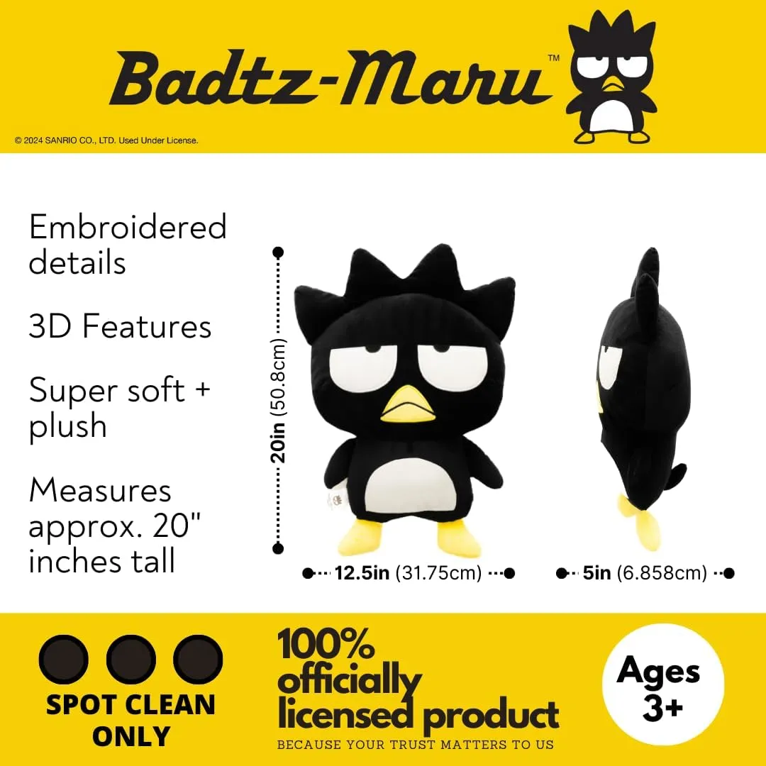 Collectibles Badtz Maru Bedding Super Soft Cozy Decorative Cuddle Pillow, (Officially Licensed Product) By Franco