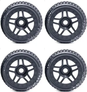 Compatible with ARRMA for Typhon for Losi for Kyosho for HSP for HPI for Hobao 111Mm 1/8 Scale RC Off Road Buggy Tires Wheel 17Mm Hex RC Wheel Tires