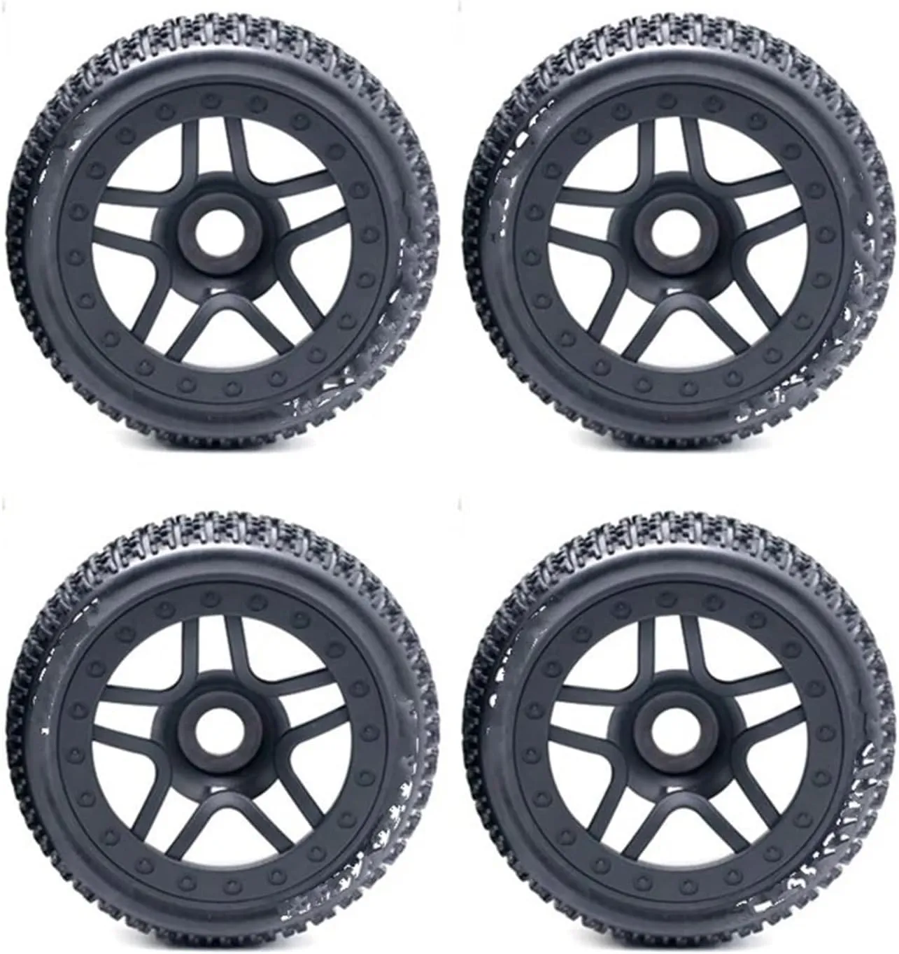 Compatible with ARRMA for Typhon for Losi for Kyosho for HSP for HPI for Hobao 111Mm 1/8 Scale RC Off Road Buggy Tires Wheel 17Mm Hex RC Wheel Tires
