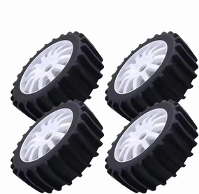 Compatible with Arrma for Redcat for Team for Baja 1/8 RC Car 4Pcs 120Mm Snow Sand Paddle Tire Wheel Tyre 17Mm Hex RC Car Tires RC Wheel Tires