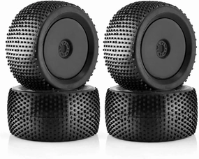 Compatible with ARRMA for Traxxas for Redcat for Team for Losi for Kyosho for HPI 1/8 RC for Racing Car Off-Road for Buggy Tire Wheel RC Wheel Tires(Black)