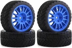 Compatible with Tamiya TT01 TT02 XV01 TA06 for PTG-2 for HPI for HSP RC Car Upgrades Parts 1/10 RC for Racing Car Tires On Road Tyre Wheel RC Wheel Tires