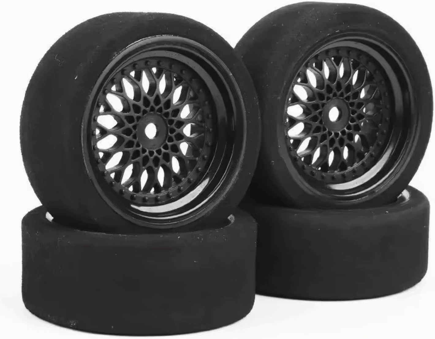 Compatible with Wltoys 144001 124019 124017 A959 Parts On Road 4pcs Foam Tyres Wheel 12MM Hex 1/16 1/14 1/12 RC Cars RC Wheel Tires