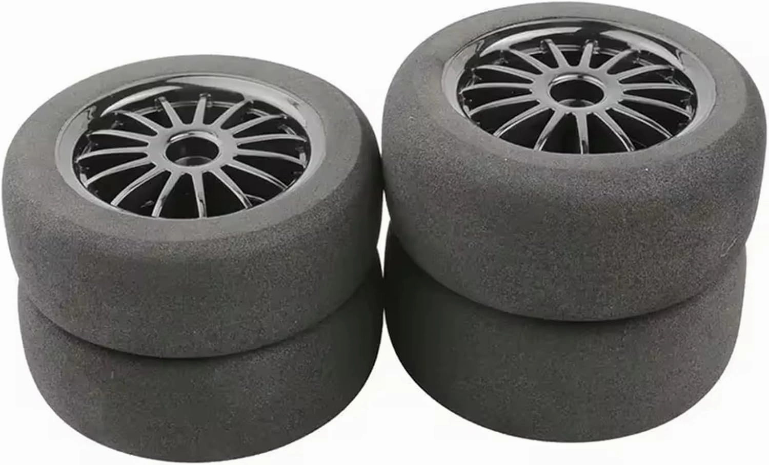 Compatible with WLtoys 144001 124019 12428 124017 1/10 Scale RC Car Wheels and Tires 12mm Hex Upgrades Accessories RC Wheel Tires(Black)