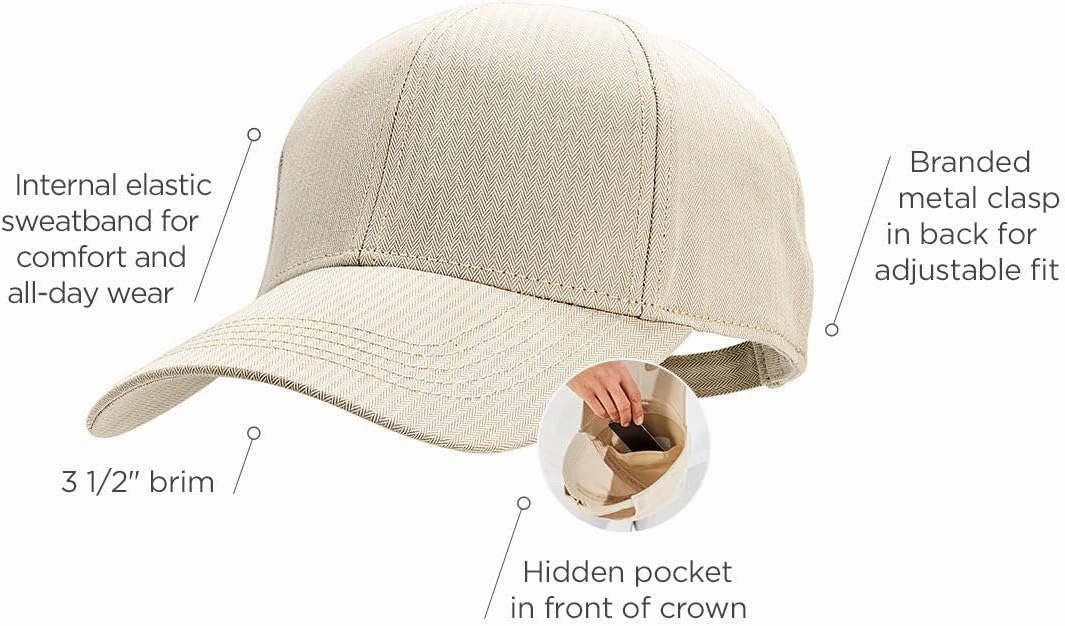 Coolibar UPF 50  Zayne Cotton Ball Cap - Sun Protective