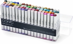 Copic Sketch, Ultra-blendable Alcohol Markers, 72pc Set E