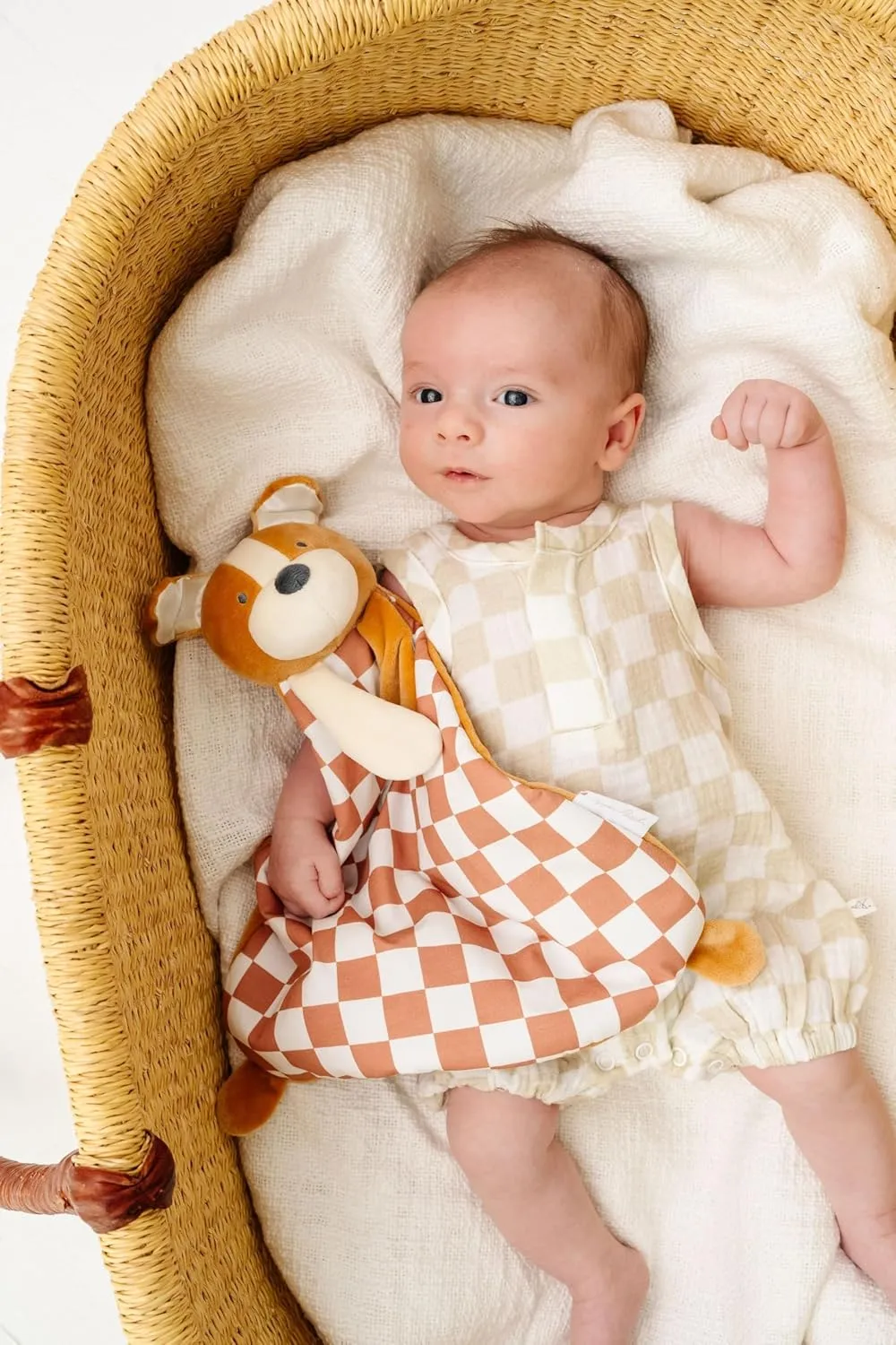 Copper Pearl Character Lovey Plush: Soft Puppy Stuffed Animal Baby Blanket, Baby Lovey for Companionship and Entertainment - Pepper Puppy