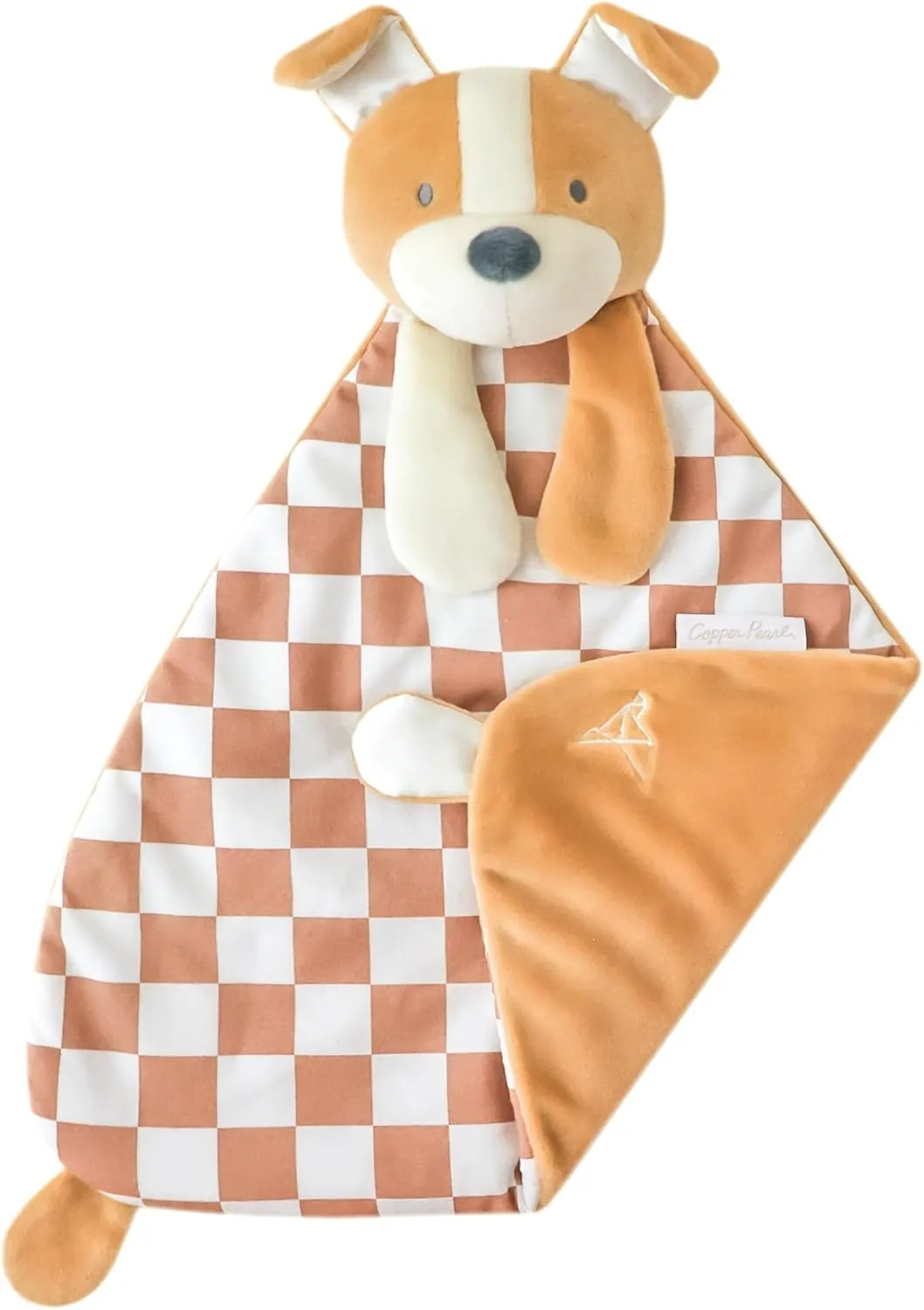 Copper Pearl Character Lovey Plush: Soft Puppy Stuffed Animal Baby Blanket, Baby Lovey for Companionship and Entertainment - Pepper Puppy