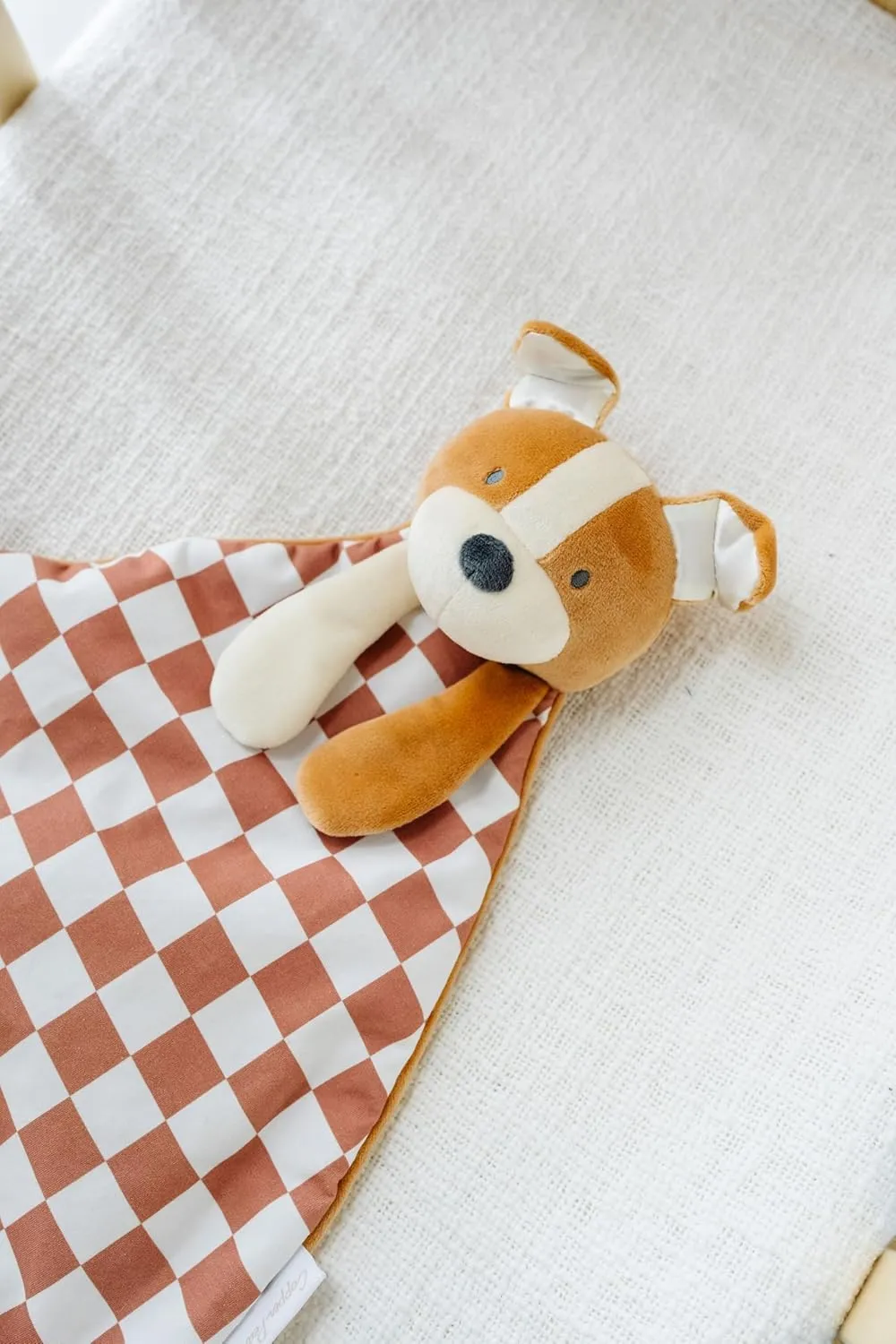 Copper Pearl Character Lovey Plush: Soft Puppy Stuffed Animal Baby Blanket, Baby Lovey for Companionship and Entertainment - Pepper Puppy