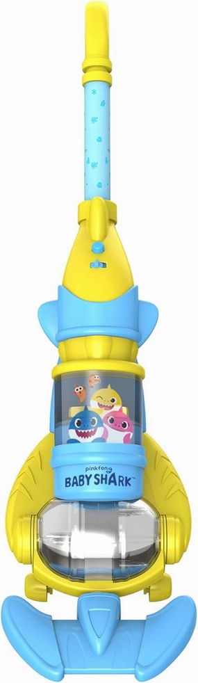 Core Innovations Pinkfong Baby Shark Kids Vacuum Cleaner for Toddler, Toy Vacuum That Really Works with Light & Realistic Sounds, Baby Play Vacuumm for Children Girls Boys