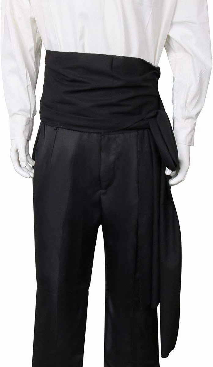 COSFLY Men Pirate Medieval Renaissance Large Sash Halloween Costume Waist Sash Belt Accessory