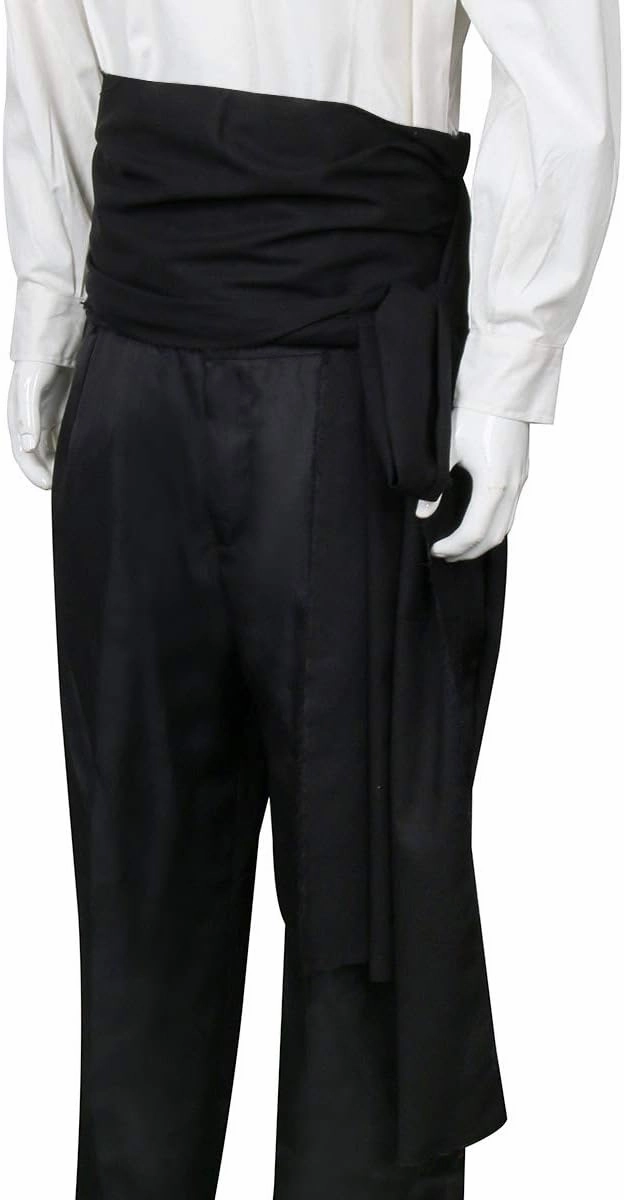 COSFLY Men Pirate Medieval Renaissance Large Sash Halloween Costume Waist Sash Belt Accessory