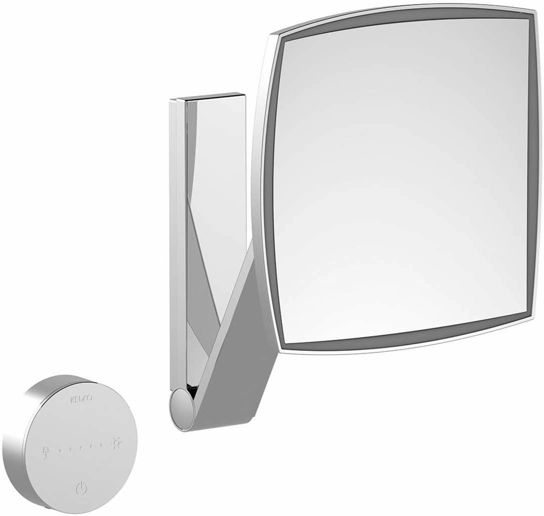 Cosmetics Mirror, 20L x 20B cm, Silver