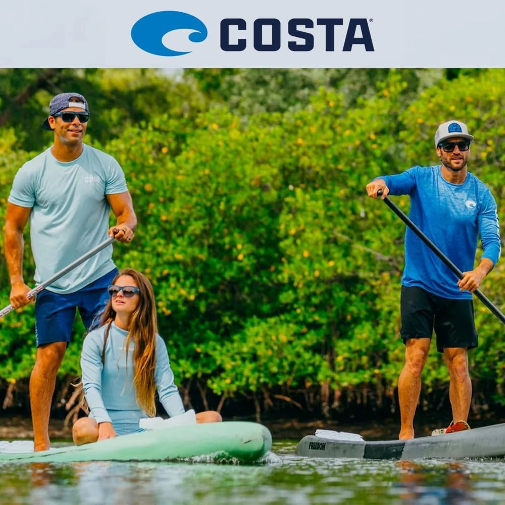 Costa Del Mar Sunglasses for Men - Blackfin PRO Mens Polarized Sunglasses - Fishing, Boating & Beach UV Protection - Size 60