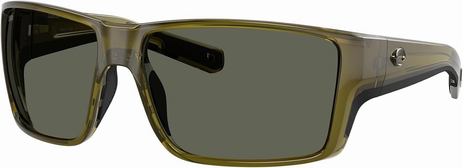 Costa Del Mar Sunglasses for Men - Reefton PRO Mens Polarized Sunglasses - Fishing, Boating & Beach UV Protection - Size 63