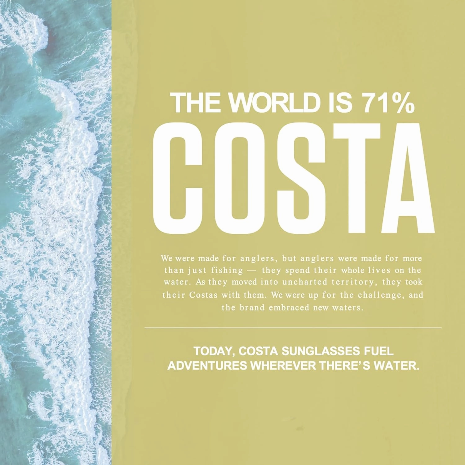 Costa Del Mar Sunglasses for Men - Reefton PRO Mens Polarized Sunglasses - Fishing, Boating & Beach UV Protection - Size 63