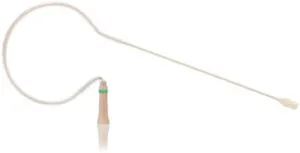 Countryman E6 Unidirectional EarSet Microphone | E6DW5L1SL with 1-mm Cable for Shure/Carvin/JTS/Trantec Transmitters (Light Beige)