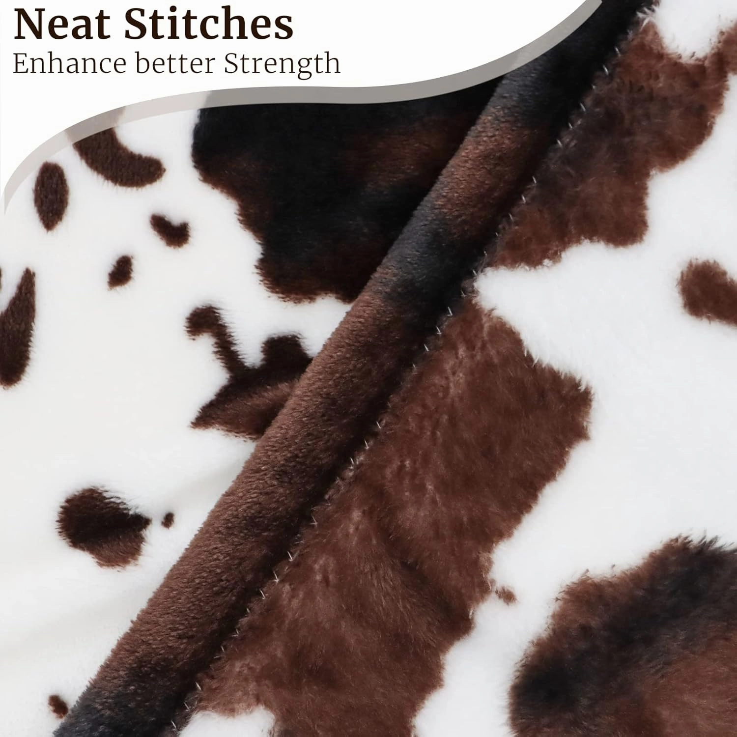 Cow Print Blanket Flannel Fleece Twin Size Blankets and Throws Fuzzy Lightweight Warm Cozy Black Cow Blankets Soft Microfiber Couch Sofa Throw Blanket Gift for Adults All Seasons 60" x 80"