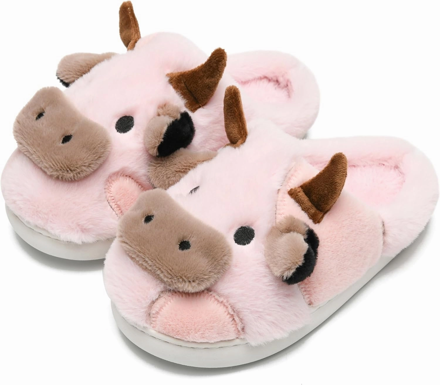 Cow Slippers Toddler Slippers Kids Slippers Boys Girls Soft Non-Slip slippers Memory Foam Toddler House Shoes Kawaii Bedroom Pillow Cloud Slippers for kids