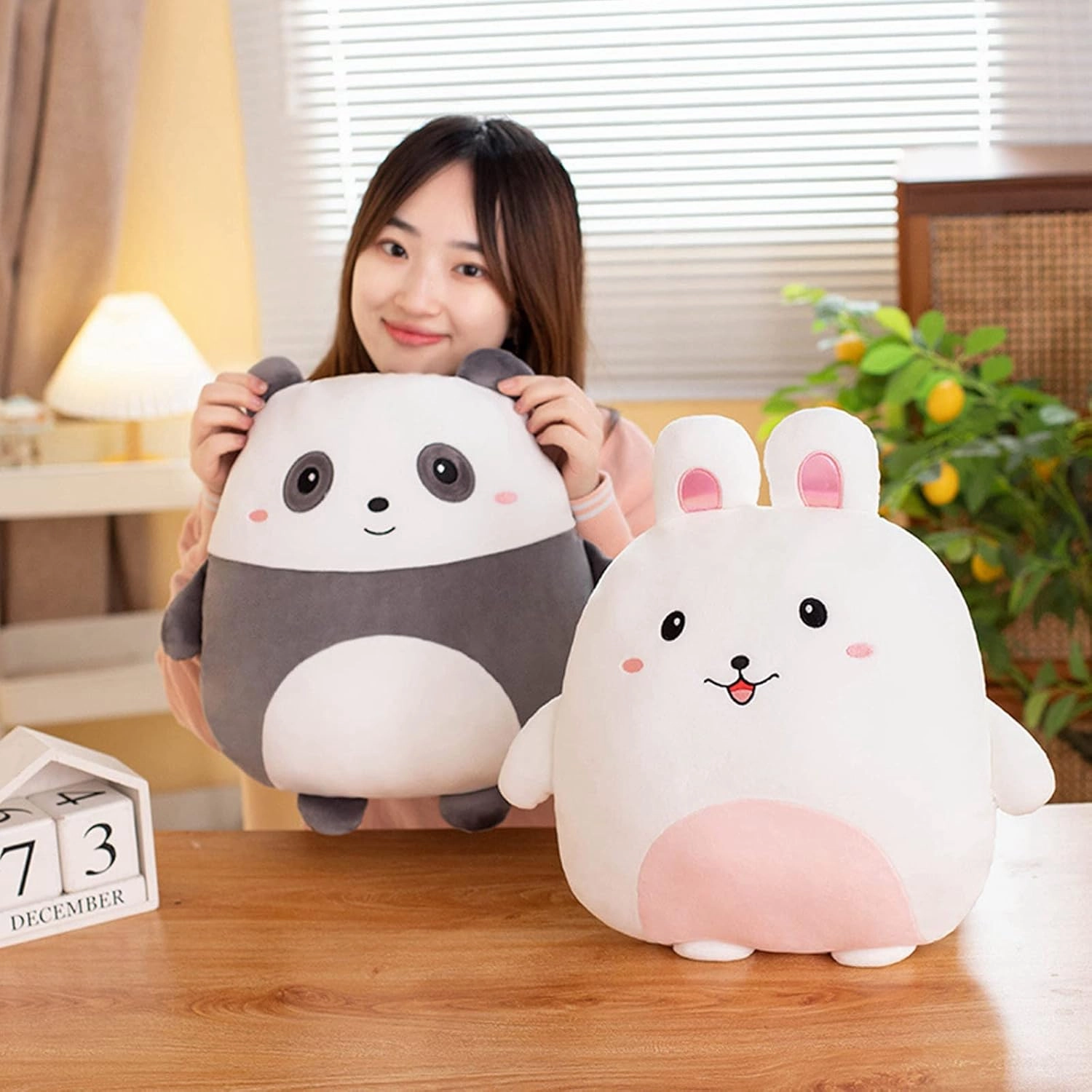 Crab Stuffed Animal Plush Pillow, 16 Inch Kawaii Plushies Toy Throw Pillow for Room Decor, Kids Birthday, Valentine Gifts
