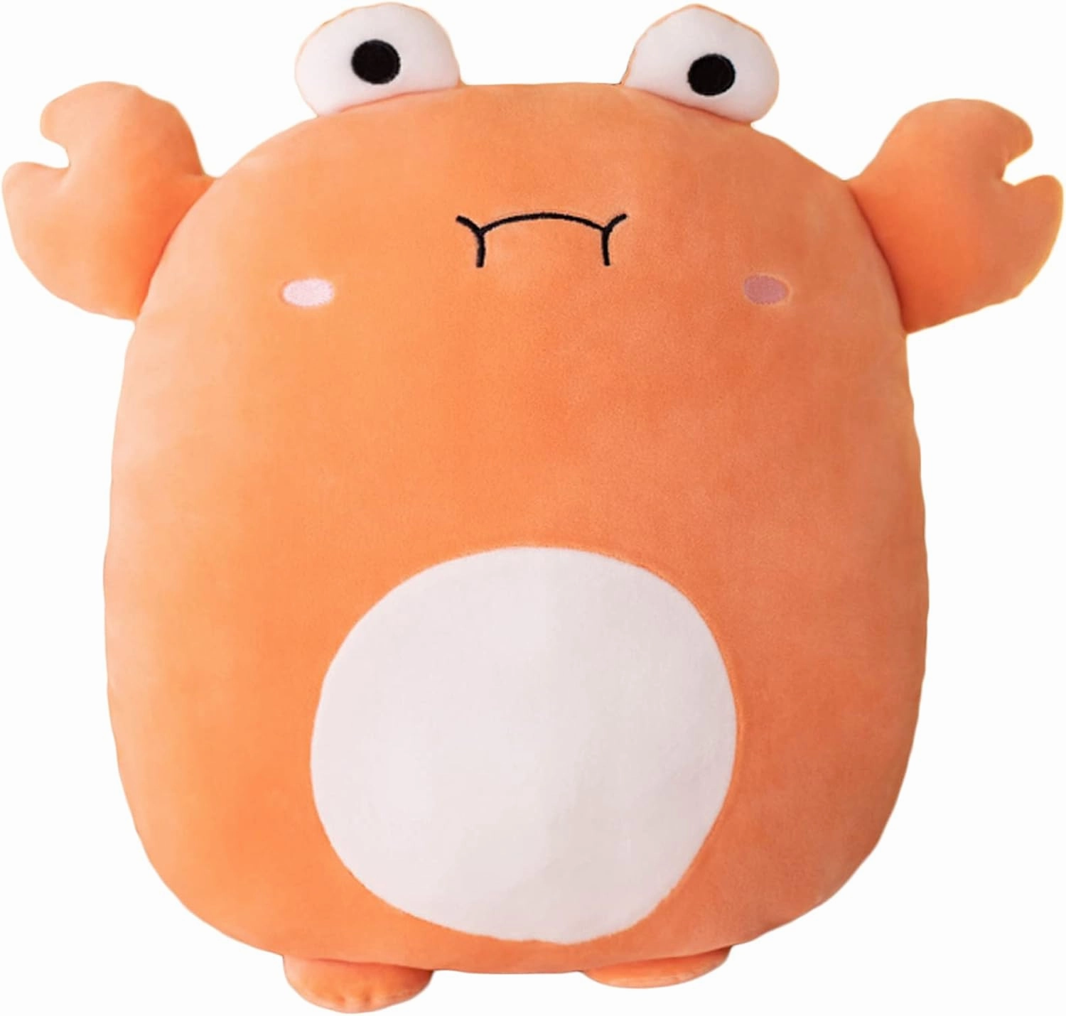 Crab Stuffed Animal Plush Pillow, 16 Inch Kawaii Plushies Toy Throw Pillow for Room Decor, Kids Birthday, Valentine Gifts