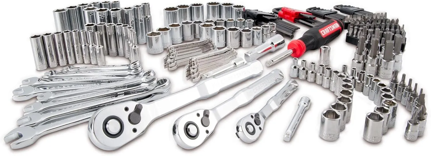 Craftsman VERSASTACK Mechanics Tool Set, 1/4 in, 3/8 in, and 1/2 in Drive, 230 Piece (CMMT45306)