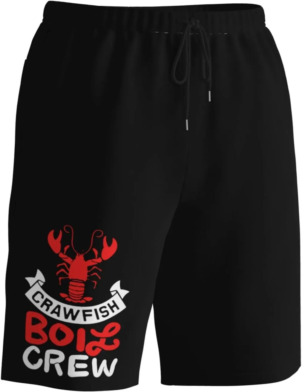 Crawfish Boil Crew Mens Swim Trunks Quick Dry Board Shorts 7" - Hawaii Beach Swimwear