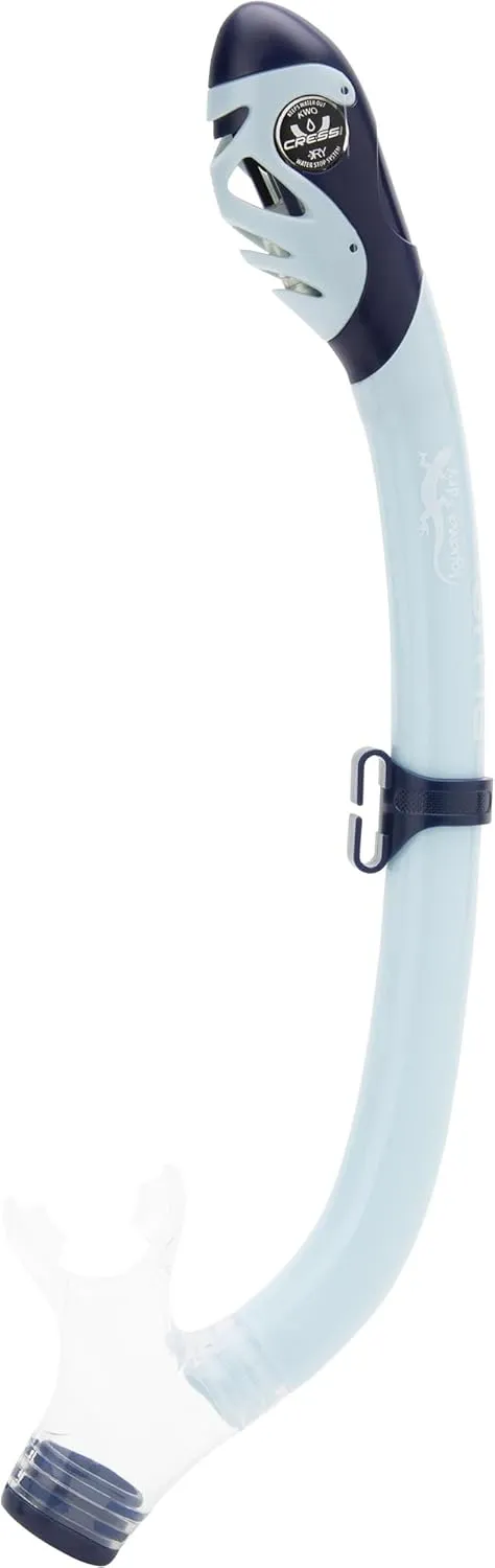Cressi Kids Snorkeling Set- Short Adjustable Fins, Silicone Mask, and Dry Snorkel- Tinetto Rocks Dry Set- Designed in Italy