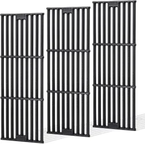 Criditpid Grill Grates Replacement for Char Griller 5050, 5650, 2121, 3001, 5072, 2123, 3072, 2828, 3030, 4000, King Griller 3008 5252, 19 3/4" Cast Iron Cooking Grid for Chargriller Duo 5050 Parts