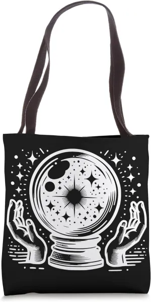 Crystal Ball With Hands Design For Adults Tote Bag