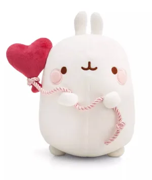 Cuddly toy MOLANG with heart balloon 24cm in gift packaging