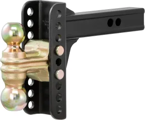 CURT 45900 Adjustable Trailer Hitch Ball Mount, 2-Inch Receiver, 6-Inch Drop, 2 and 2-5/16-Inch Balls, 14,000 lbs
