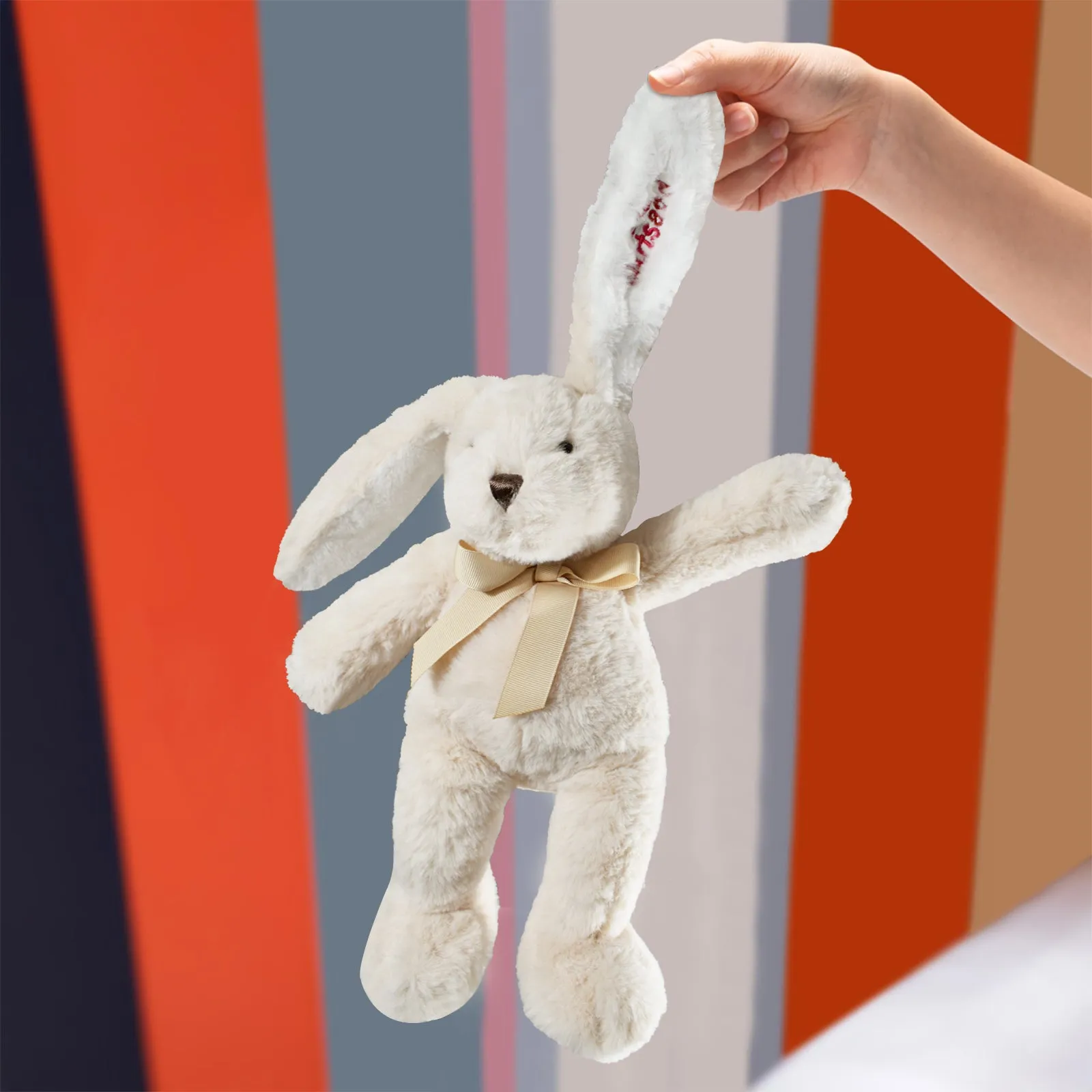 Custom Embroidered Bunny Plush Toy-Small