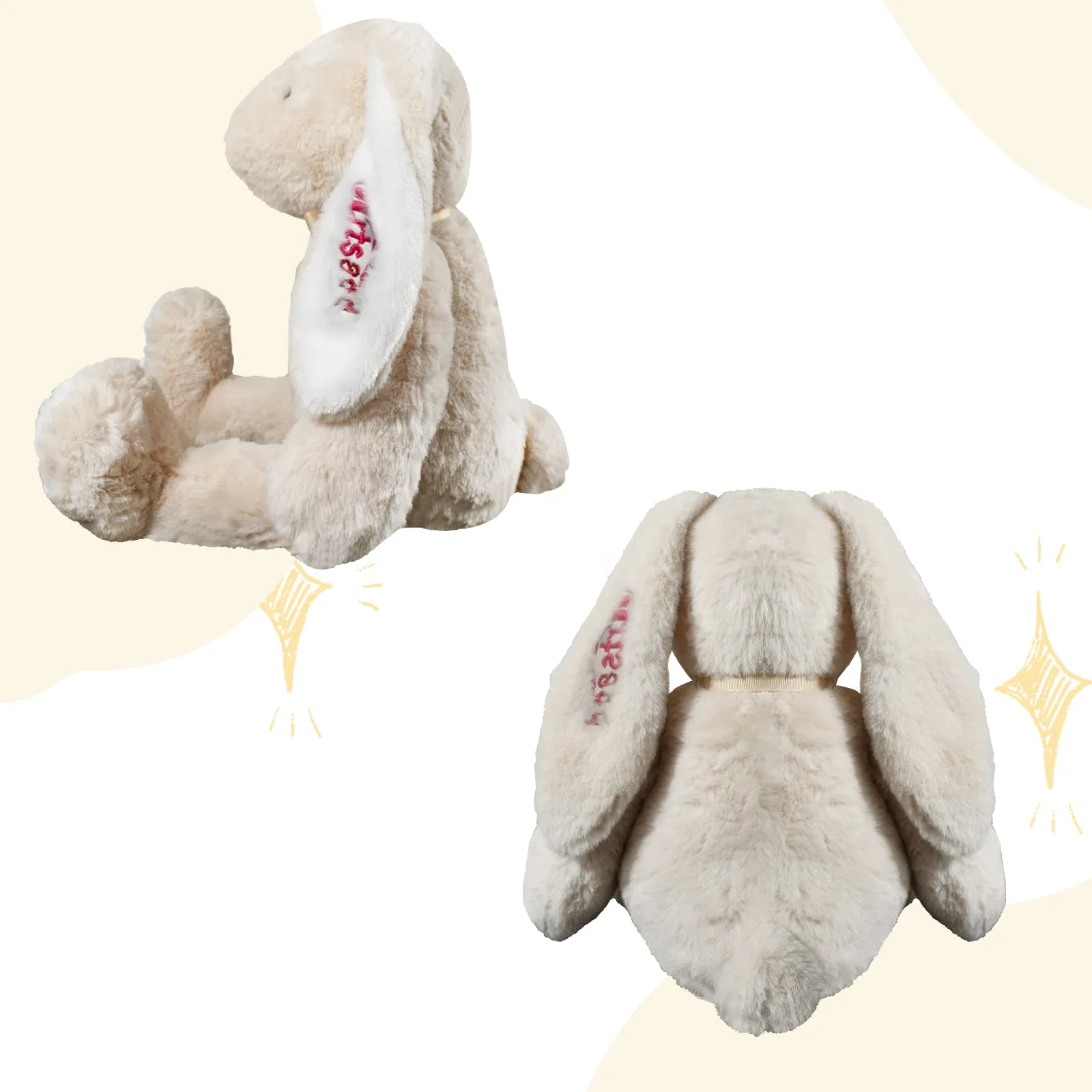 Custom Embroidered Bunny Plush Toy-Small