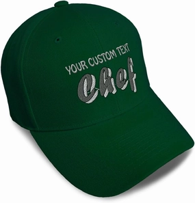 Custom Baseball Caps for Men & Women Embroidered Chef Ladies & Men Baseball Hats Acrylic