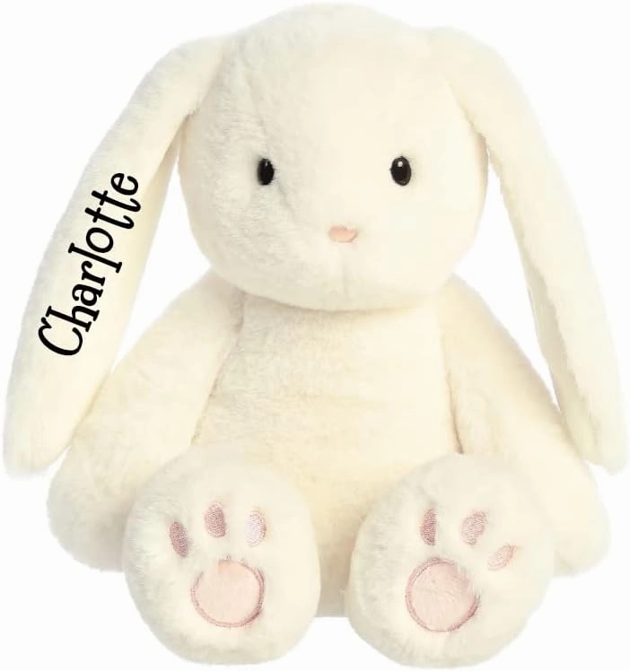 Custom Gifts for Kids Bunny Stuffed Animal Toy 7 Inch Plush for Boys and Girls Personalized Name Gift