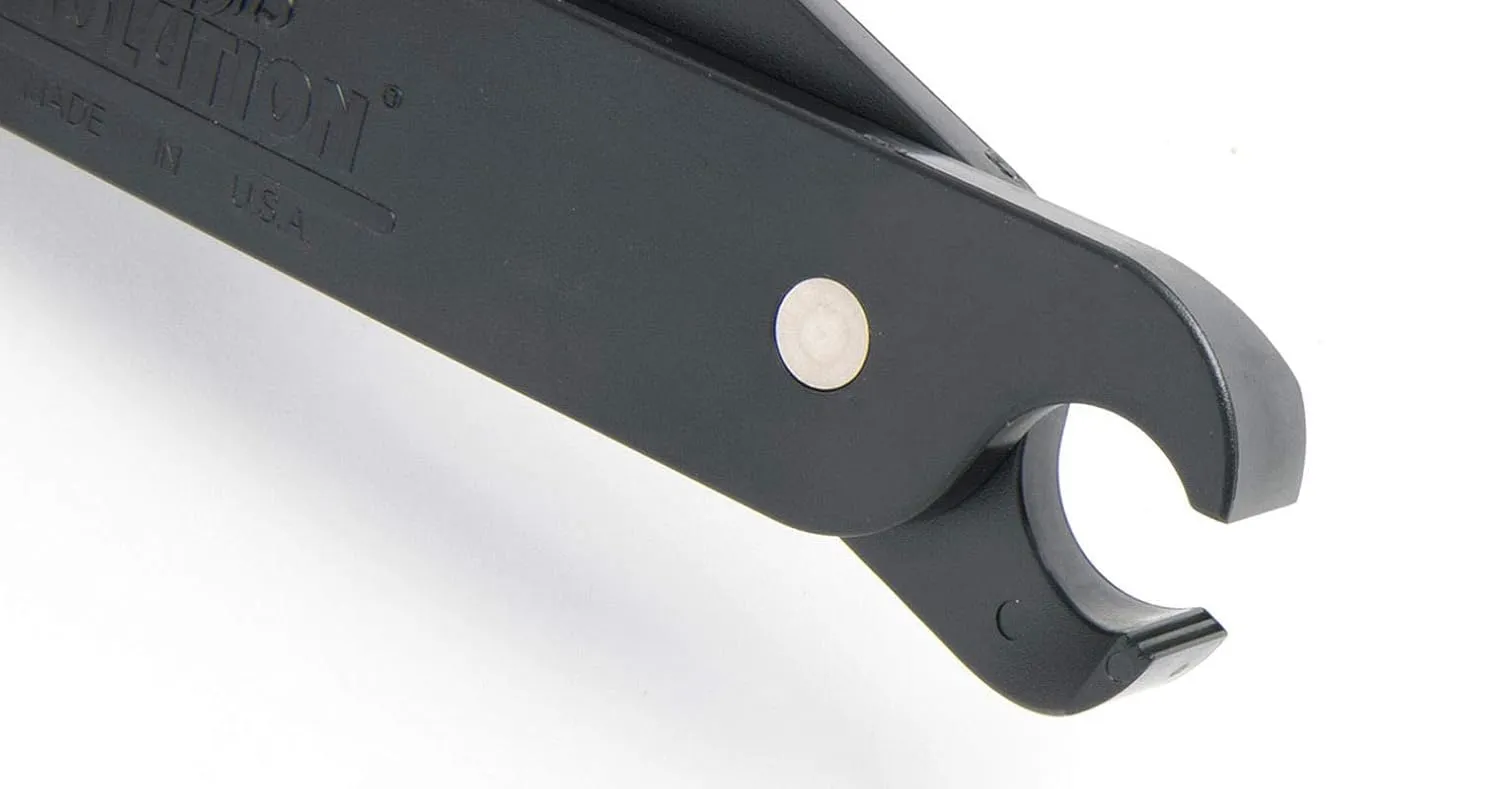 Cutco Model 5721 - Fisherman's Solution Filet Knife with 6" - 9" adjustable Straight Edge blade and 5.4" handle. Pivoting sheath doubles as a gripper, built-in notched line cutter and sharpening stone