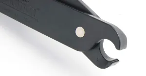 Cutco Model 5721 - Fisherman's Solution Filet Knife with 6" - 9" adjustable Straight Edge blade and 5.4" handle. Pivoting sheath doubles as a gripper, built-in notched line cutter and sharpening stone