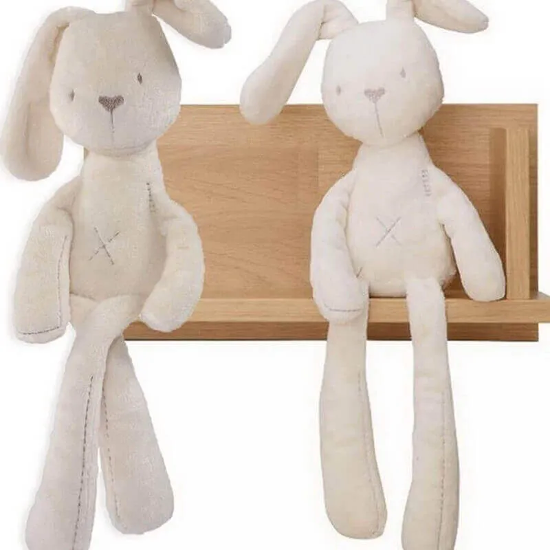 Cute Bunny Soft Plush Toy – Beige Rabbit Stuffed Animal
