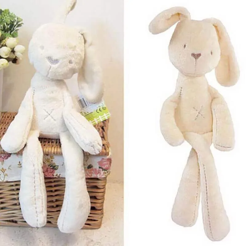 Cute Bunny Soft Plush Toy – Beige Rabbit Stuffed Animal