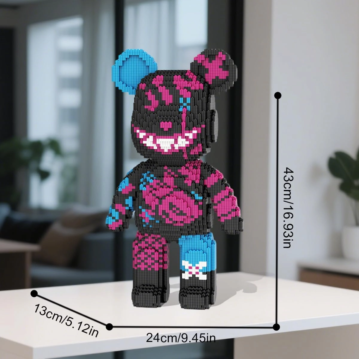 DAHONPA Smiley Bear Building Blocks Set, Decoration Toy 7220 Pieces, Gift for Adults and Kids