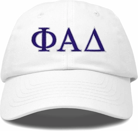 DALIX Phi Alpha Delta Greek Letters Ball Cap Embroidered Hat