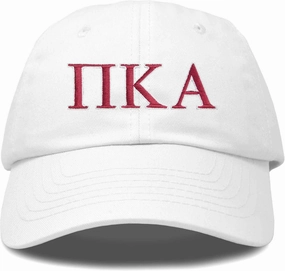 DALIX Pi Kappa Alpha Greek Letters Ball Cap Embroidered Hat