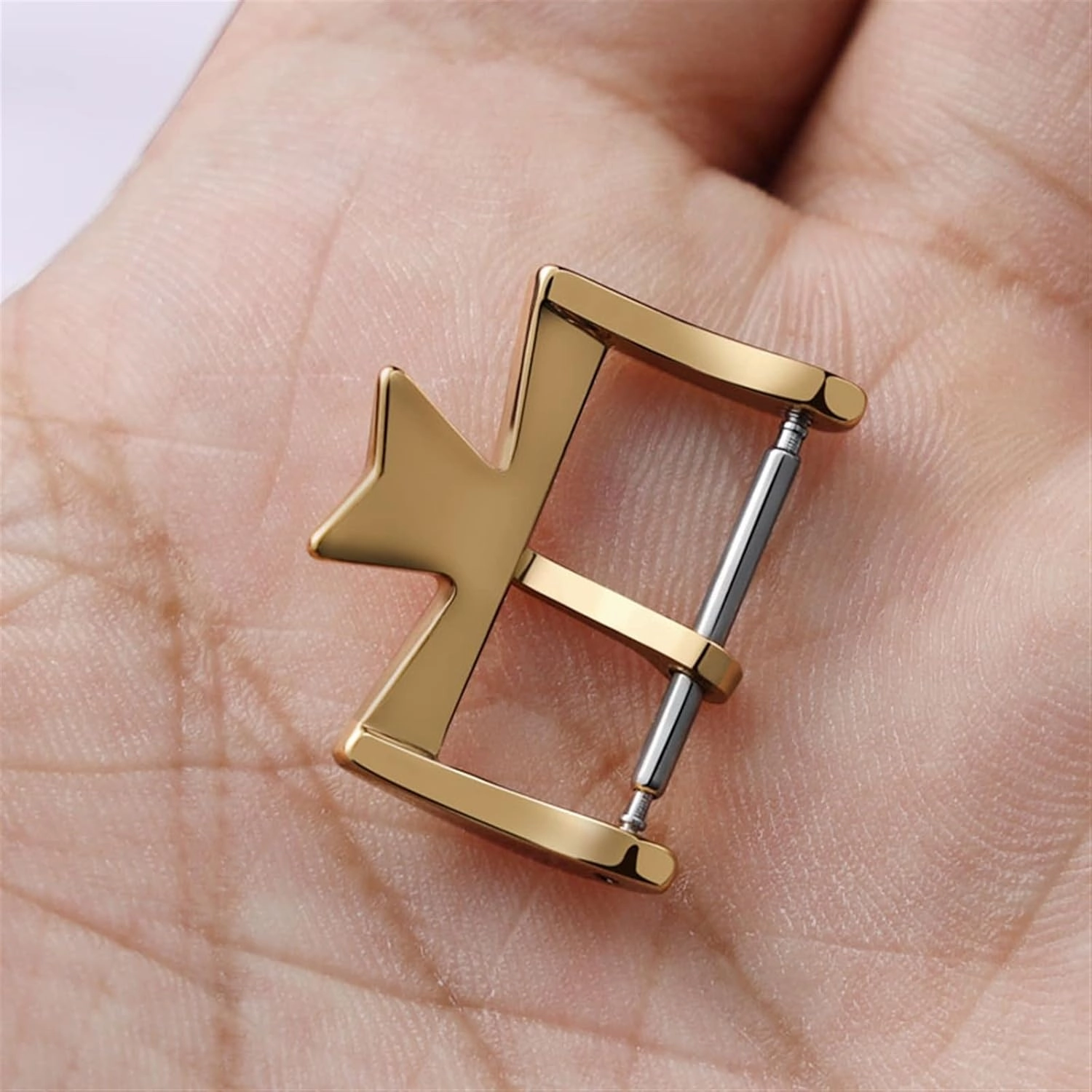 DASEB 14mm, 16mm, 18mm, 20mm 316L Stainless Steel Watch Clasp Buckles Silvery Golden Rose gold Metal Pin Clasp