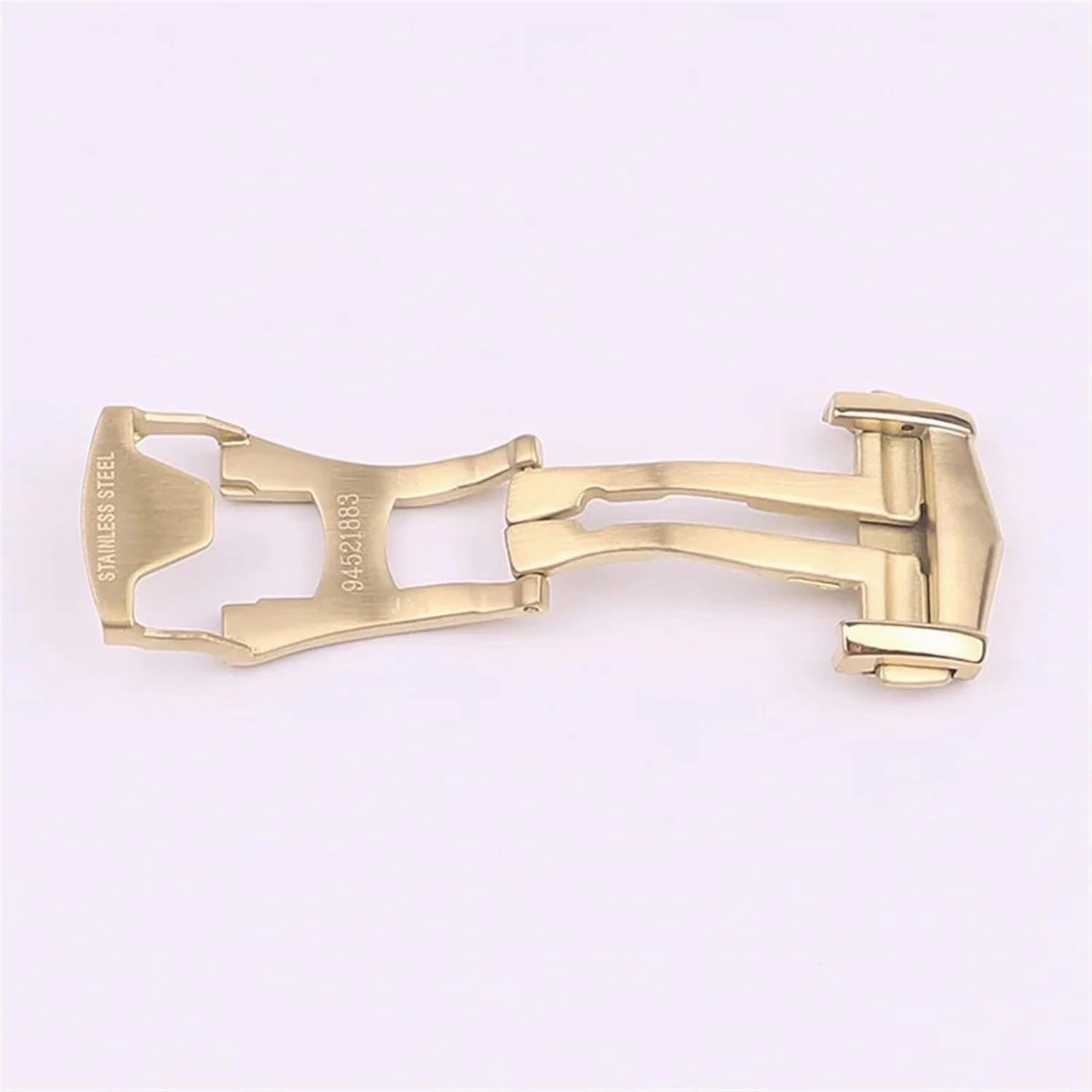 DASEB For Omega Belt Buckle Short Brushed 316L Stainless Steel Folding Buckle 18MM Fold Over Clasp Watch Accessories